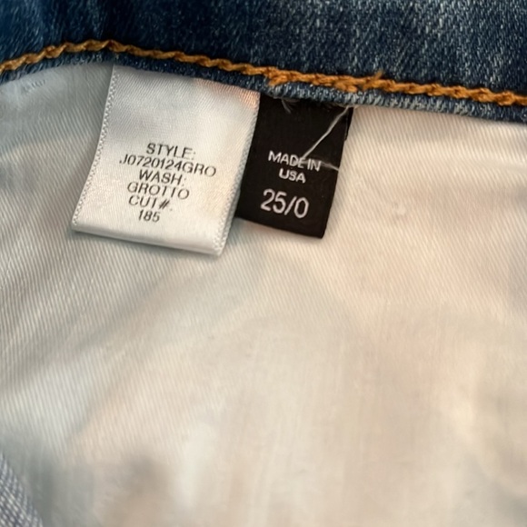 Veronica Beard Debbie 10” skinny tuxedo side , raw hem | size 25/0 - Picture 8 of 9